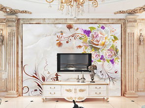 漢白玉大理石清新花卉背景墻圖片素材 psd效果圖下載 歐式電視背景墻圖大全 電視背景墻編號(hào) 13438026